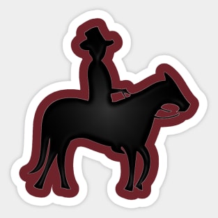 Western Era - Mexican on Donkey Sticker